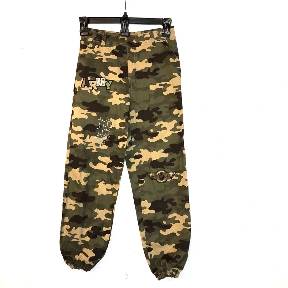 365 Kids Garanimals Camo Pants Glitter Pocket Sz 8